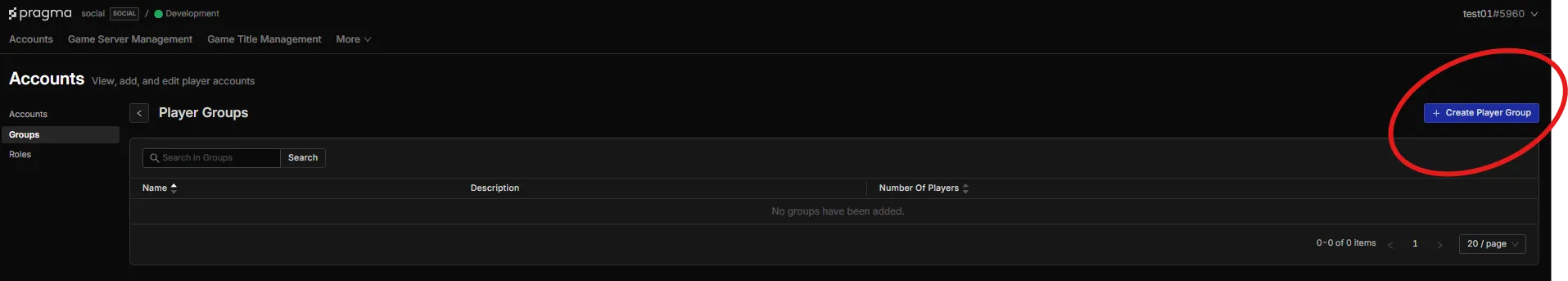 Player Groups