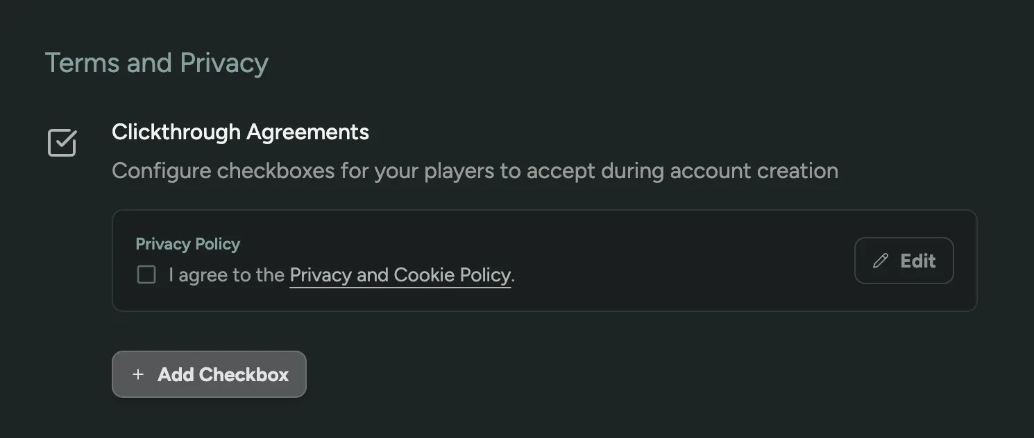 Clickthrough Agreement