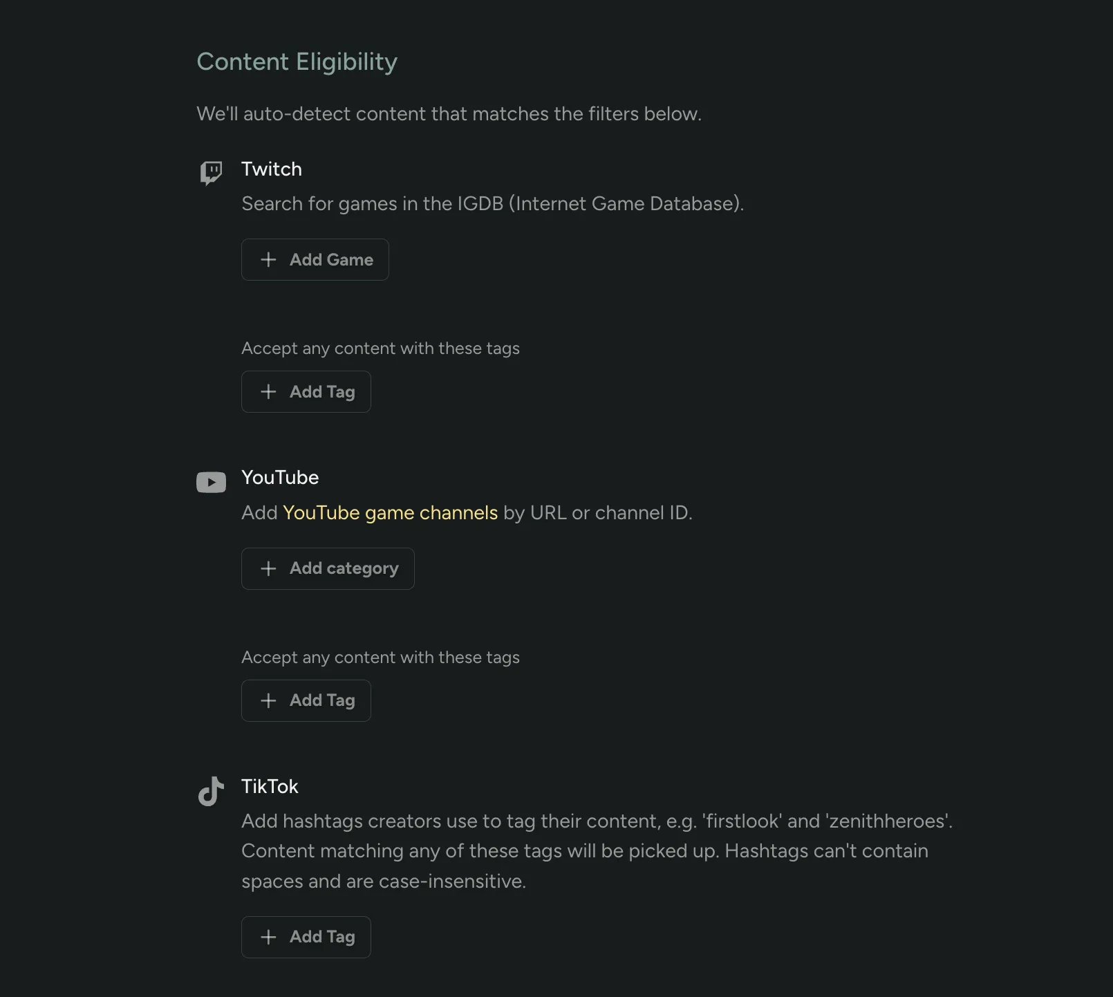 Campaign Eligibility