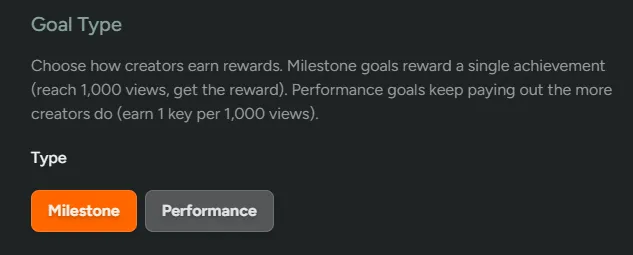 Campaign Goal Type
