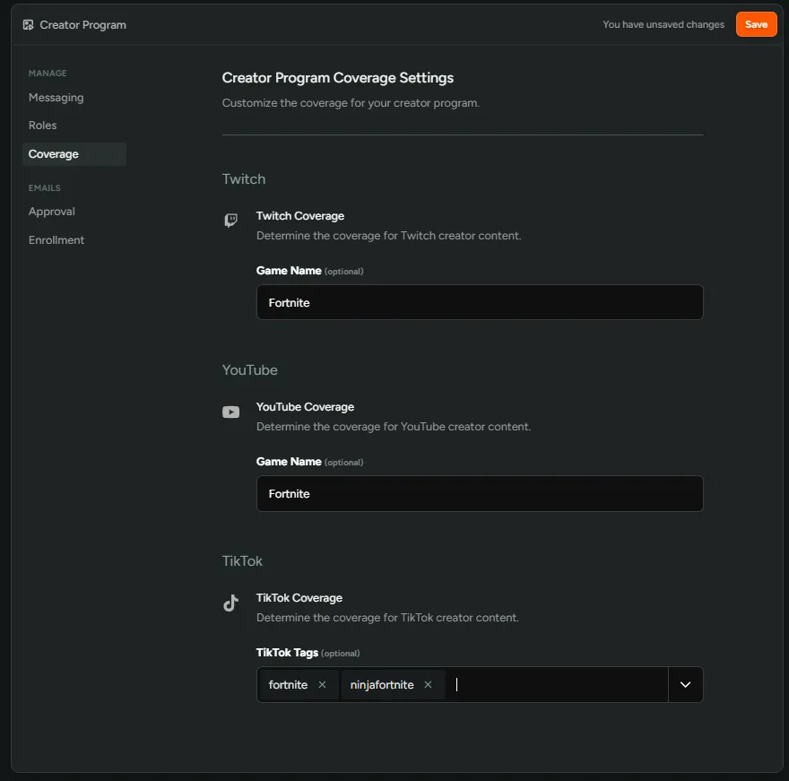 Filter Creator Content