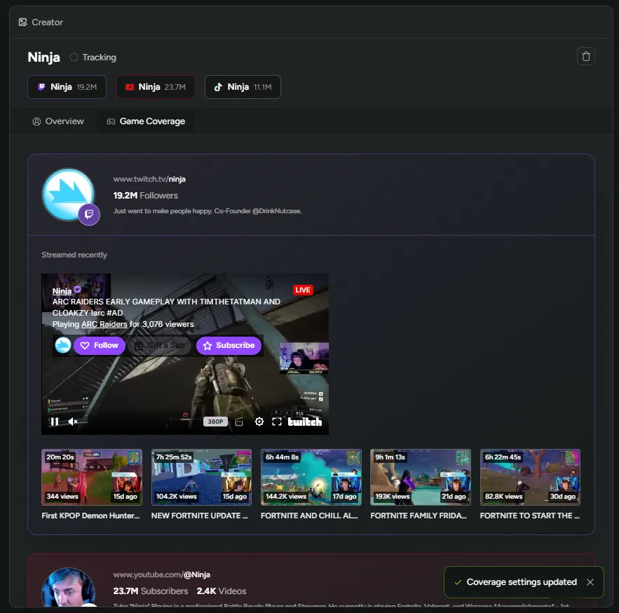 Filter Creator Content