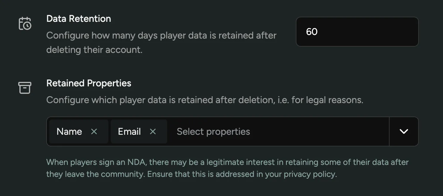 Data Retention