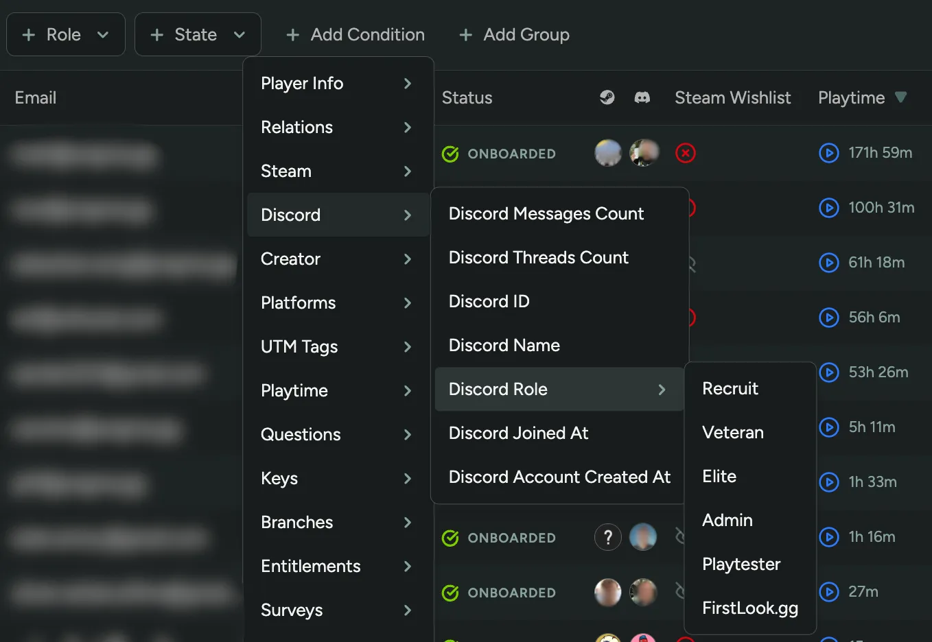 Filter Players by Discord Role
