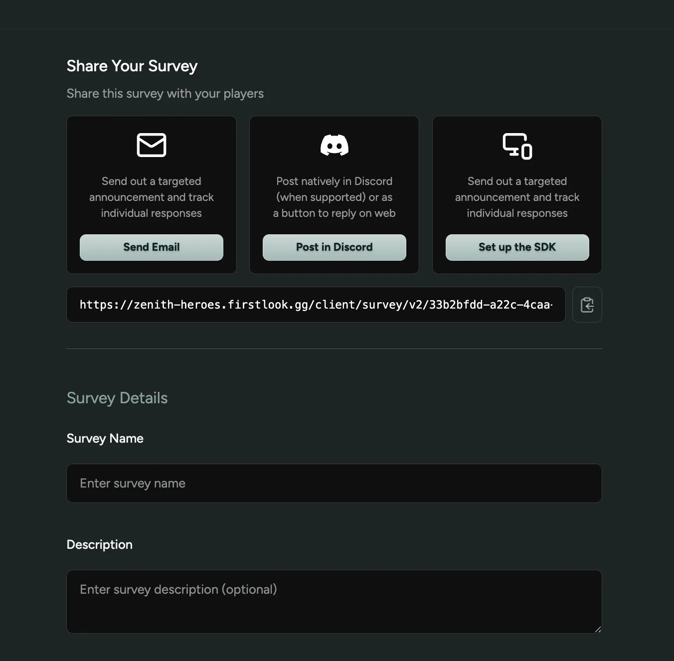 Easier Survey Creation and Distribution
