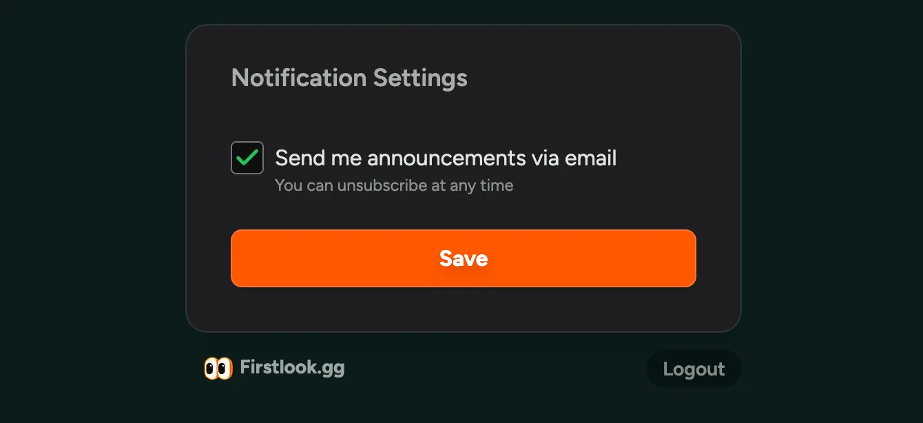 Email Preferences