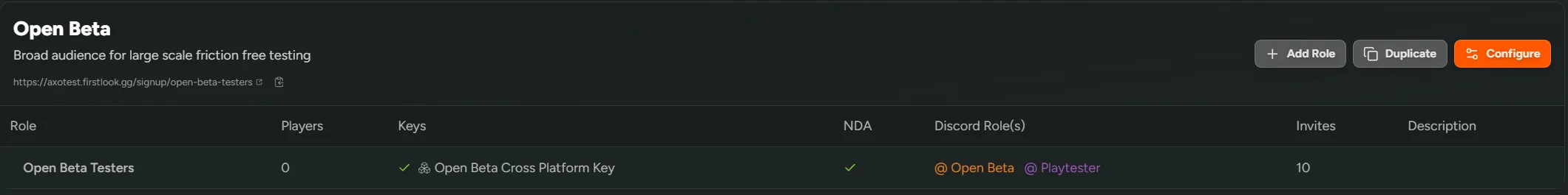 Open Beta Flow