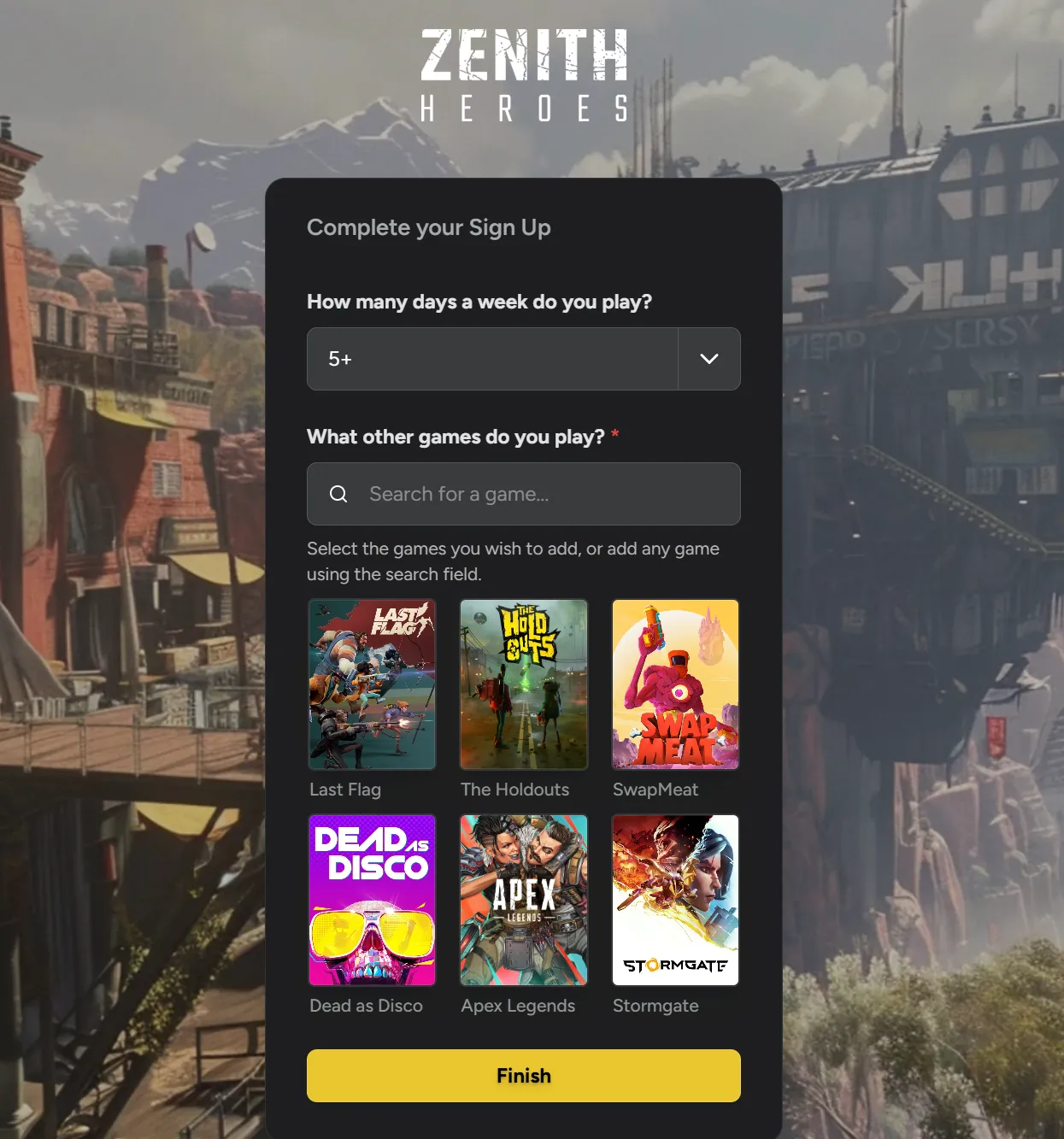 Game Selector