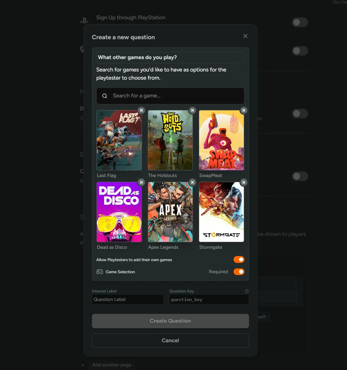 Game Selector