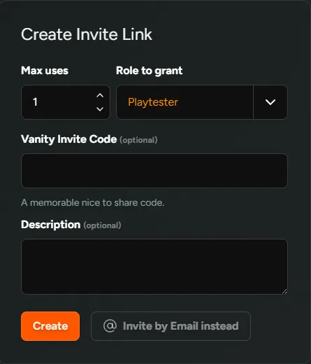 Single-Use Invite Code