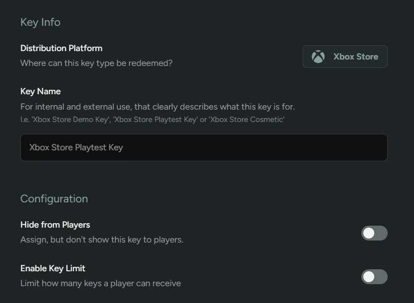 Key Type Xbox