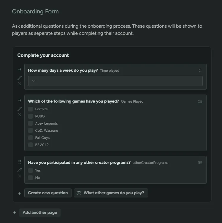 Onboarding Form