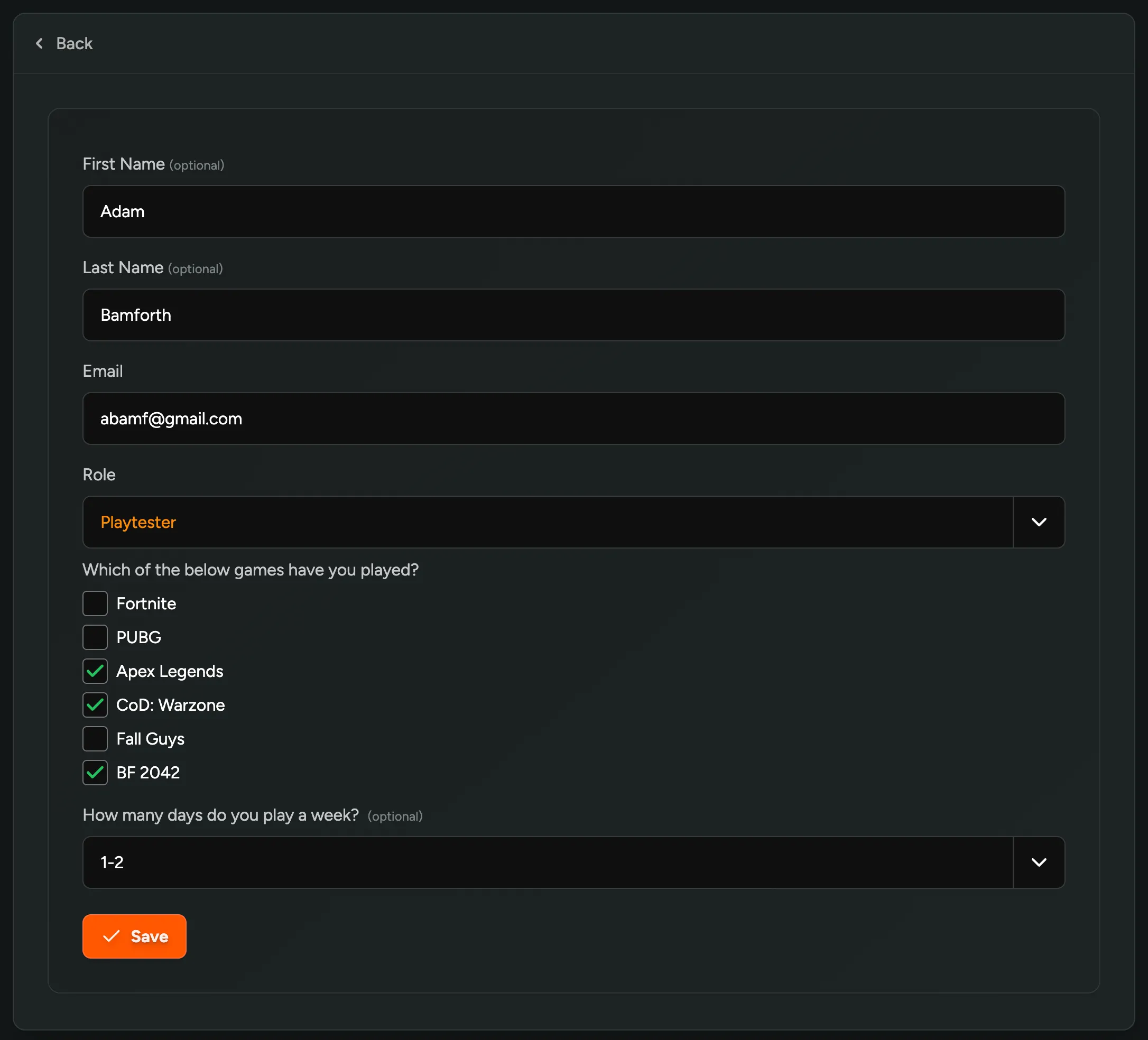 Edit Player