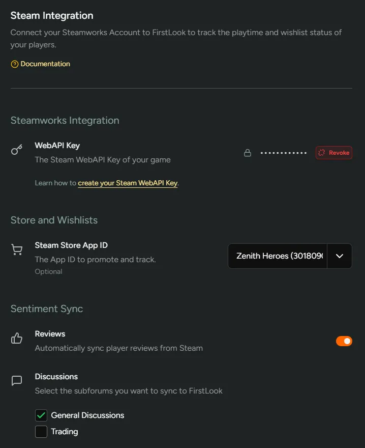 Sentiment Configuration