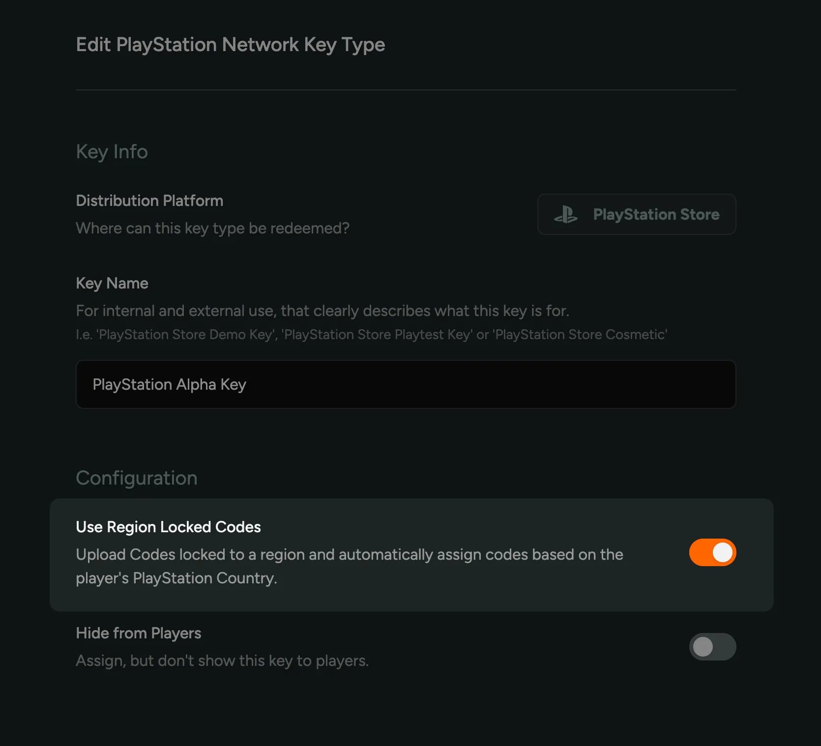 Regional Keys