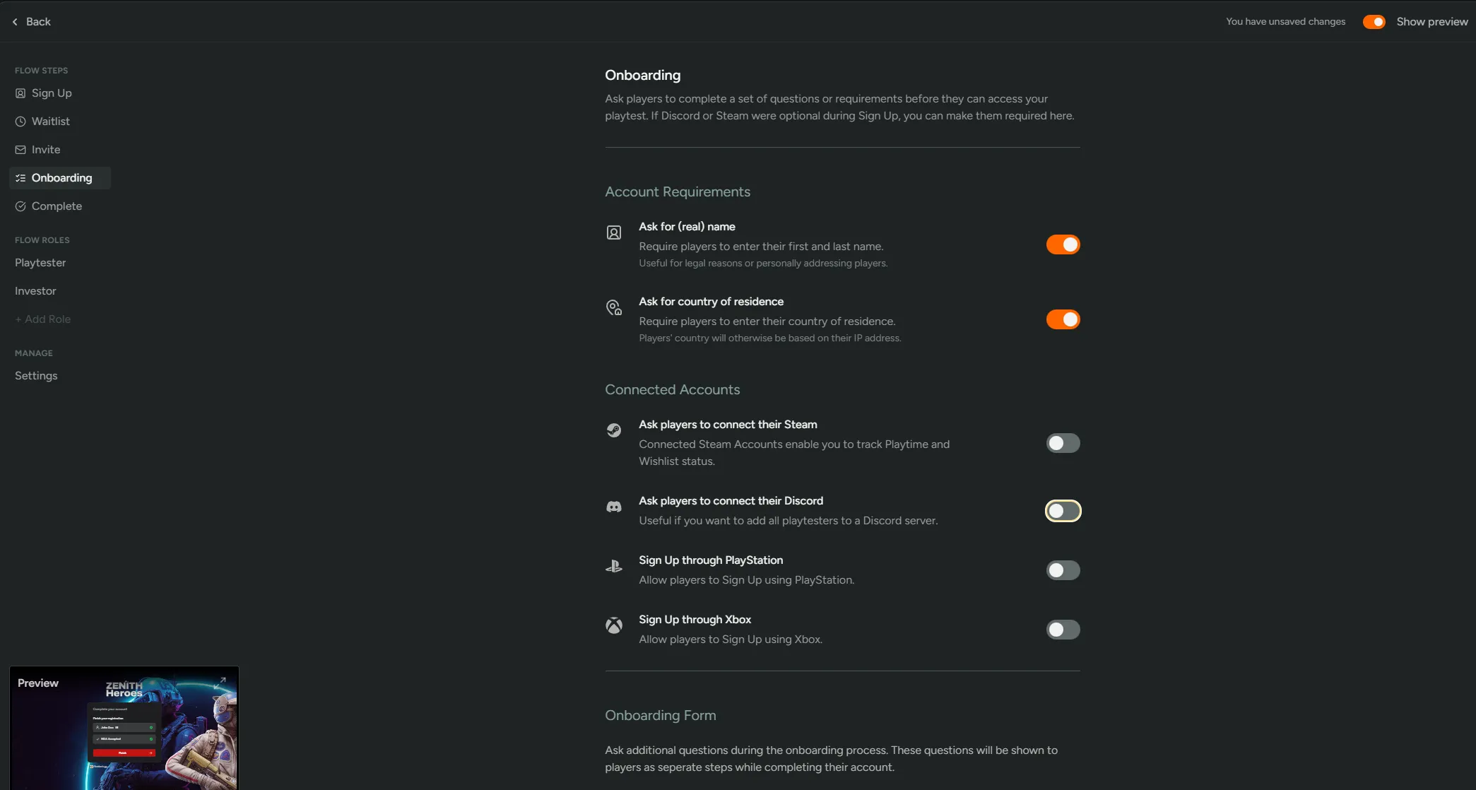 Onboarding