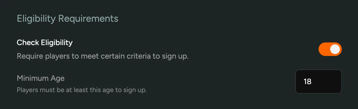 Eligibility Requirements