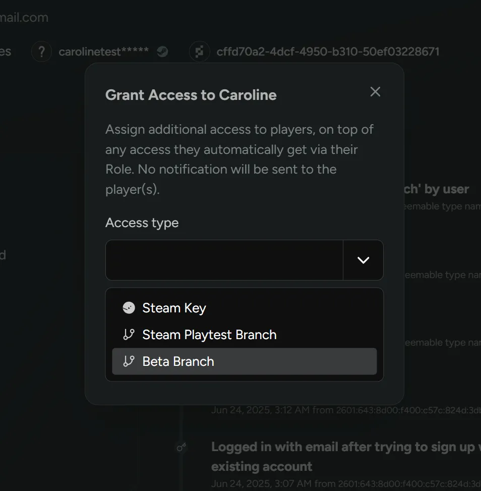 Steam Branches Overview