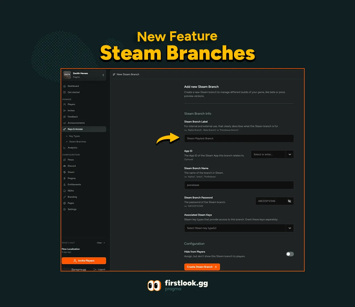 Steam Branches