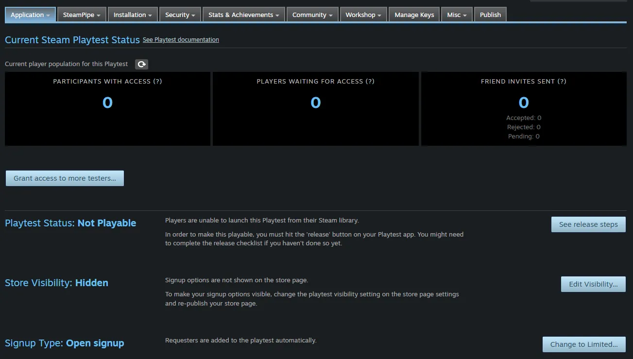 Steam Playtest