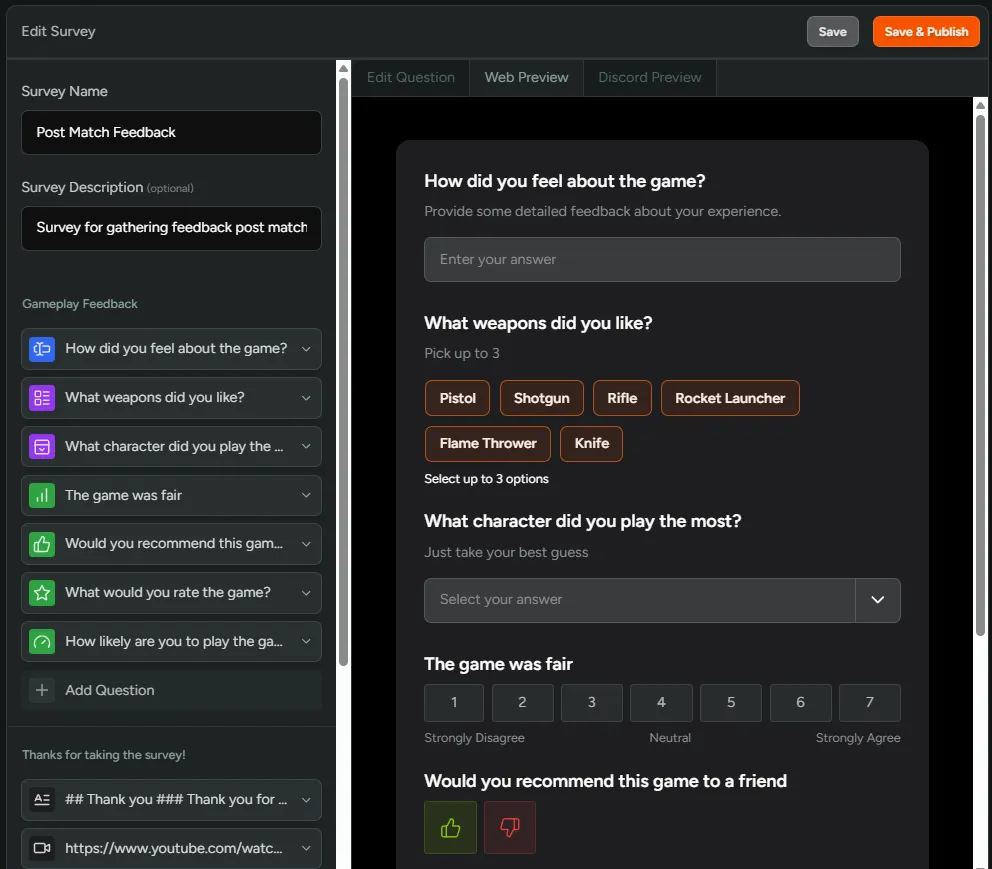 Survey Editor