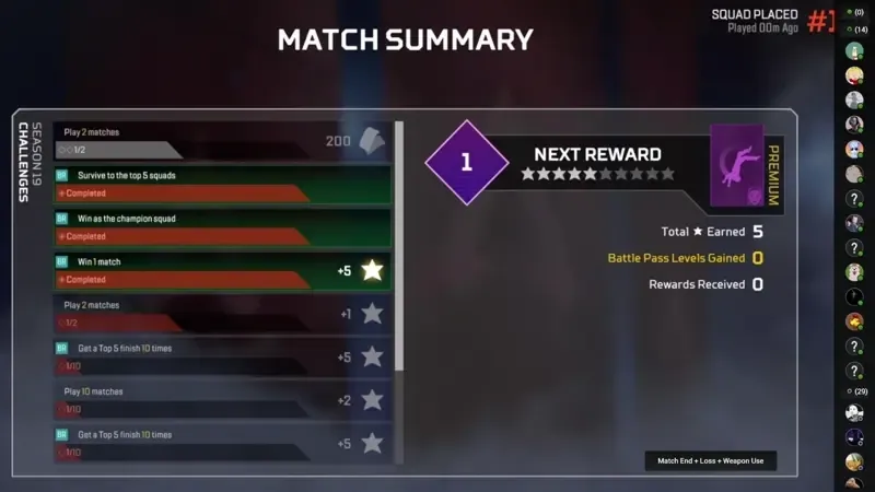 In-game Survey Example