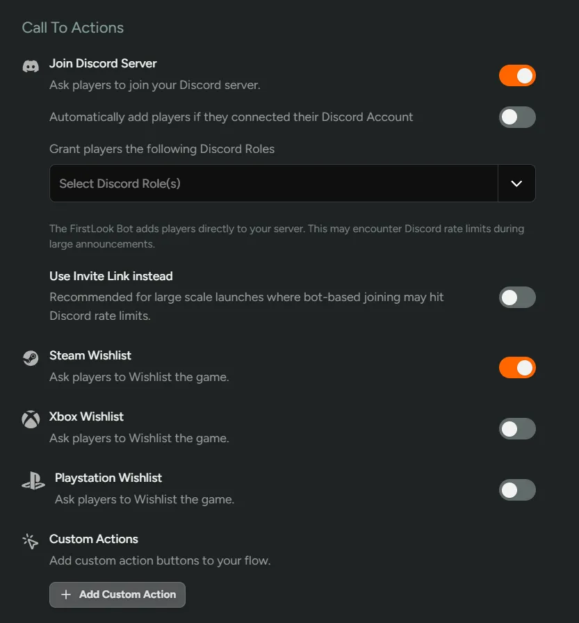 Call To Actions