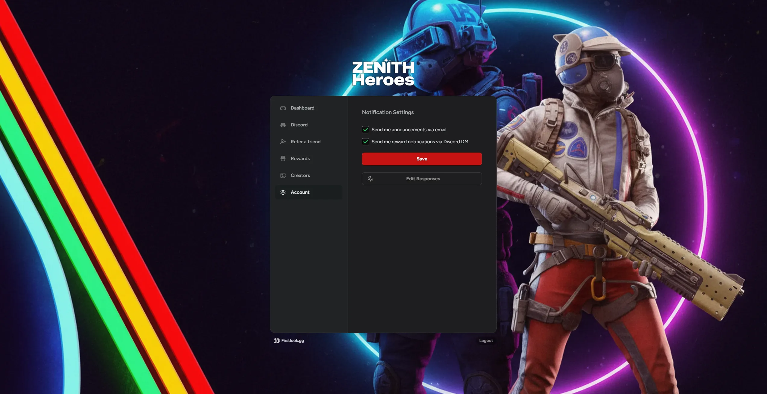 Dashboard Account