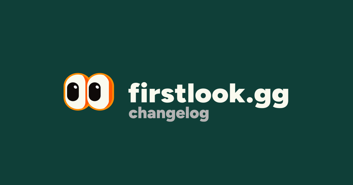 Changelog | FirstLook Docs